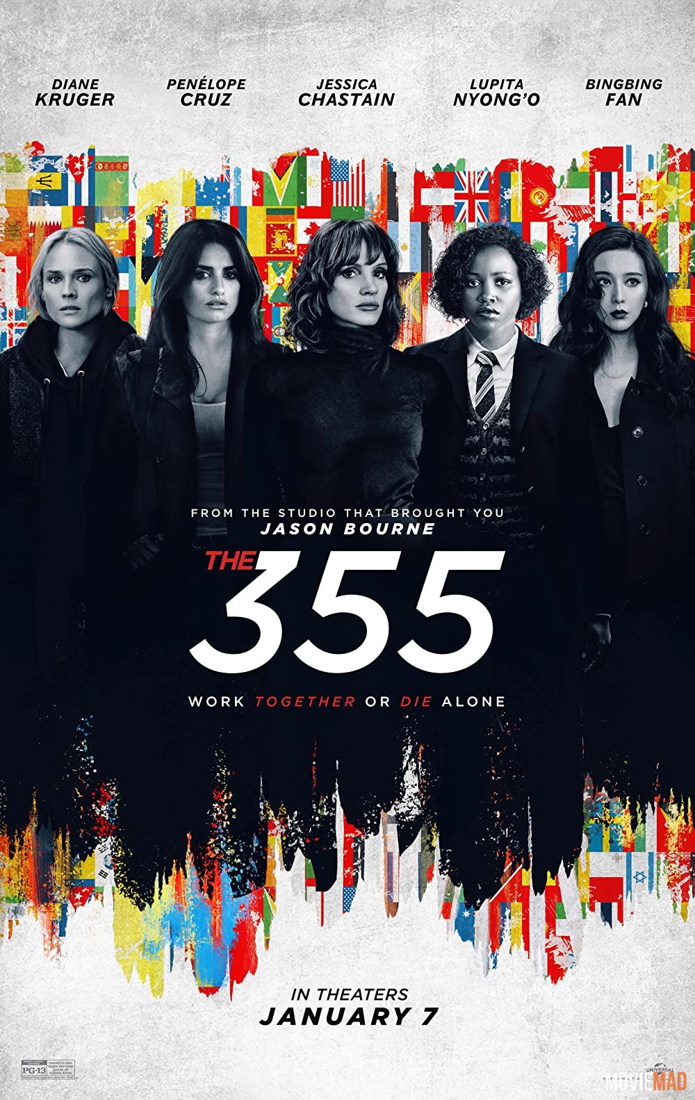 355 (2022) English AMZN HDRip Full Movie 720p 480p