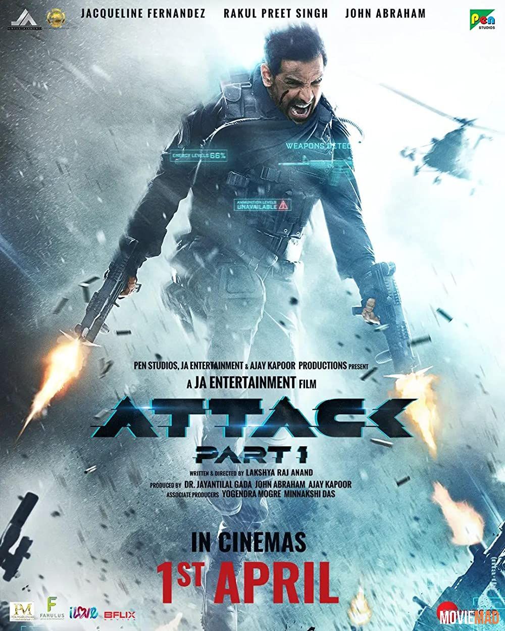 Attack Part 1 (2022) Hindi ZEE5 HDRip Full Movie 1080p 720p 480p