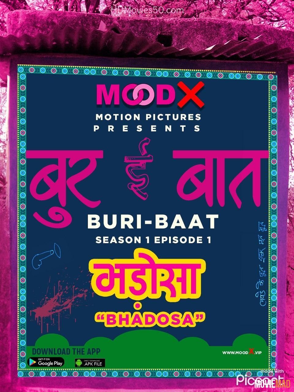 Buri Baat S01E01 (2022) MoodX Hindi Web Series HDRip 1080p 720p 480p