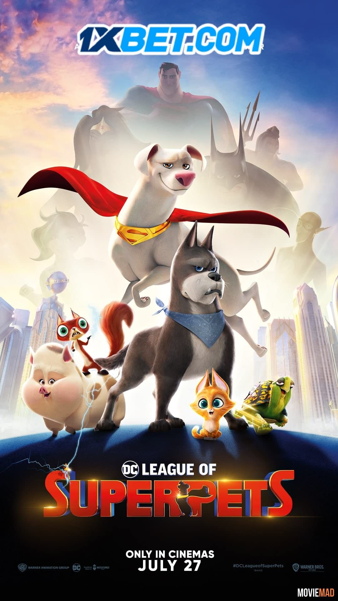 DC League of Super-Pets 2022 Tamil (Voice Over) Dubbed CAMRip Full Movie 720p 480p