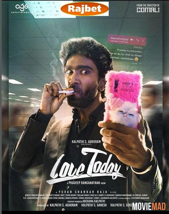 Love Today 2022 Tamil (Voice Over) Dubbed CAMRip Full Movie 720p 480p