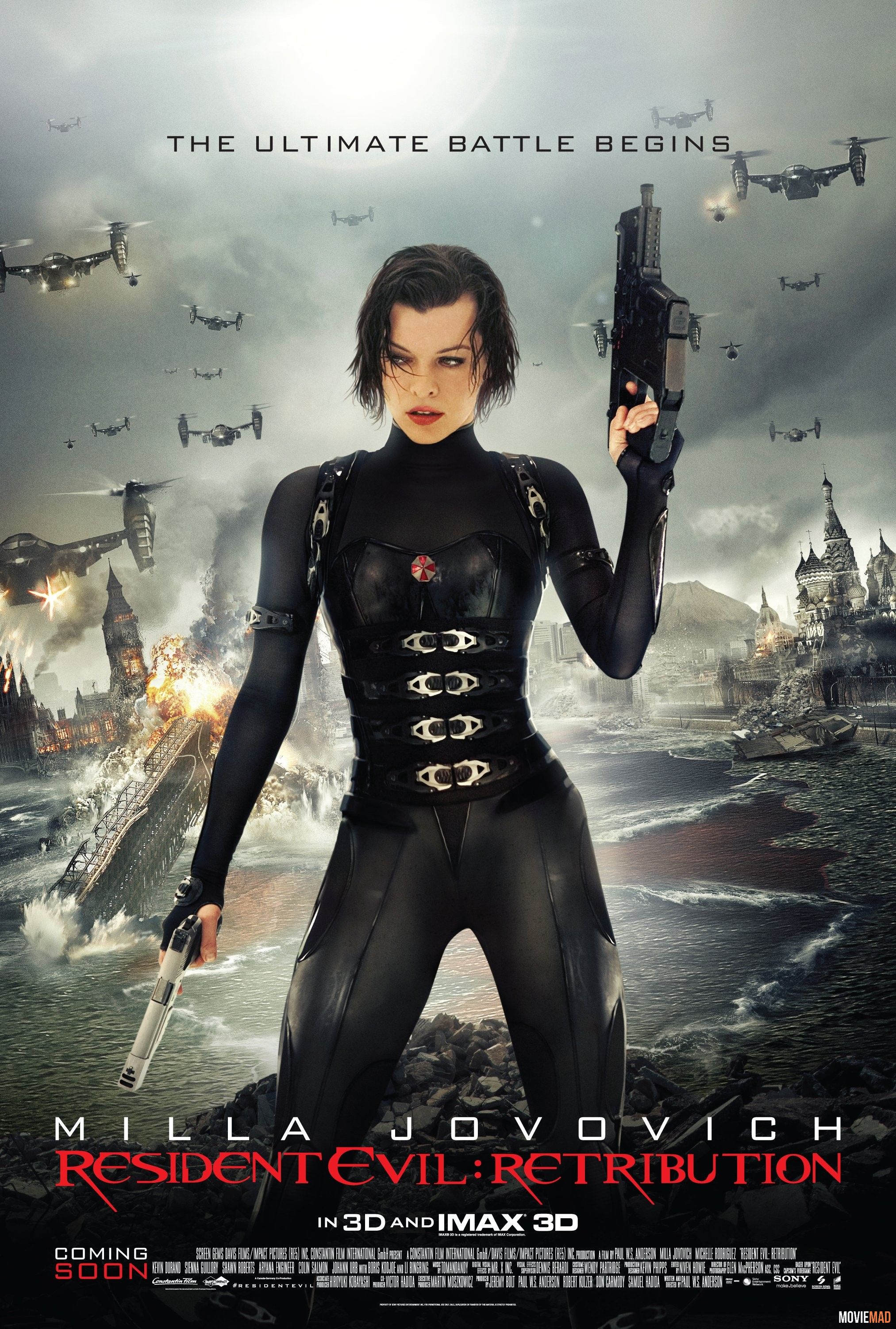 Resident Evil Retribution 2012 Hindi Dubbed BluRay Full Movie 720p 480p