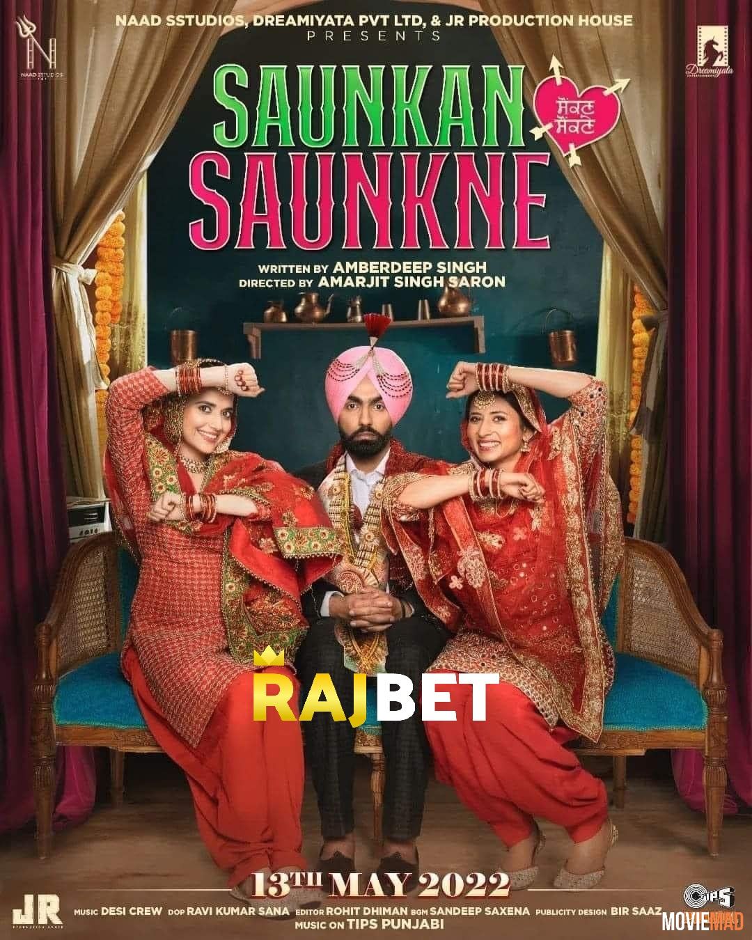 Saunkan Saunkne (2022) Hindi CAMRip Full Movie 720p 480p