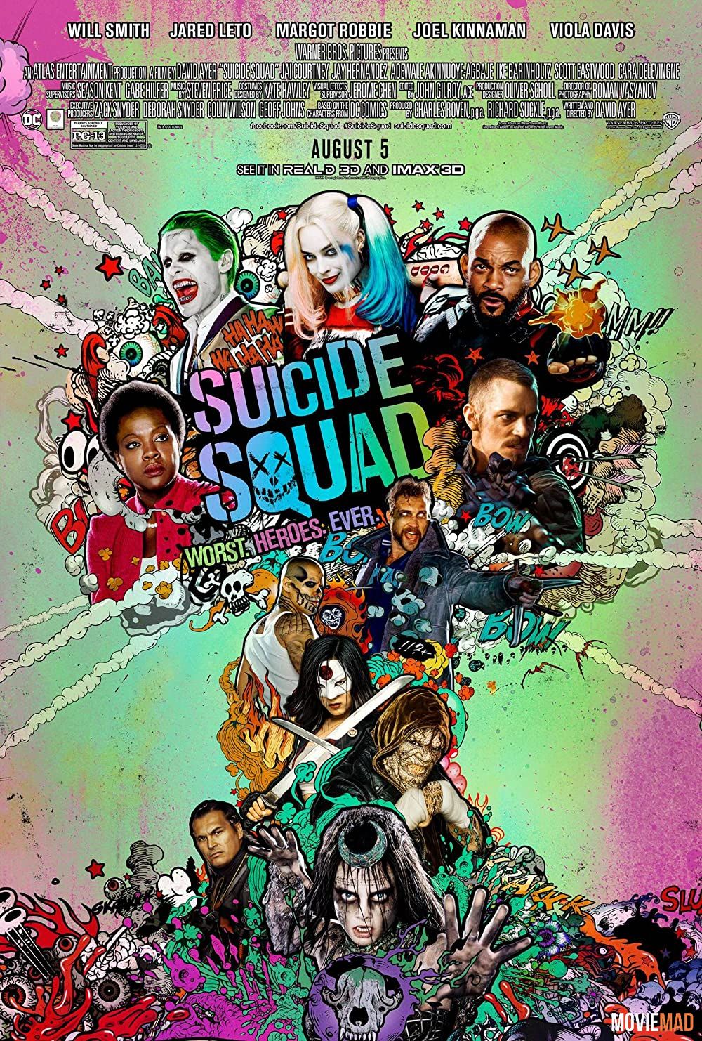 Suicide Squad (2016) EXTENDED Hindi Dubbed ORG BluRay Full Movie 1080p 720p 480p