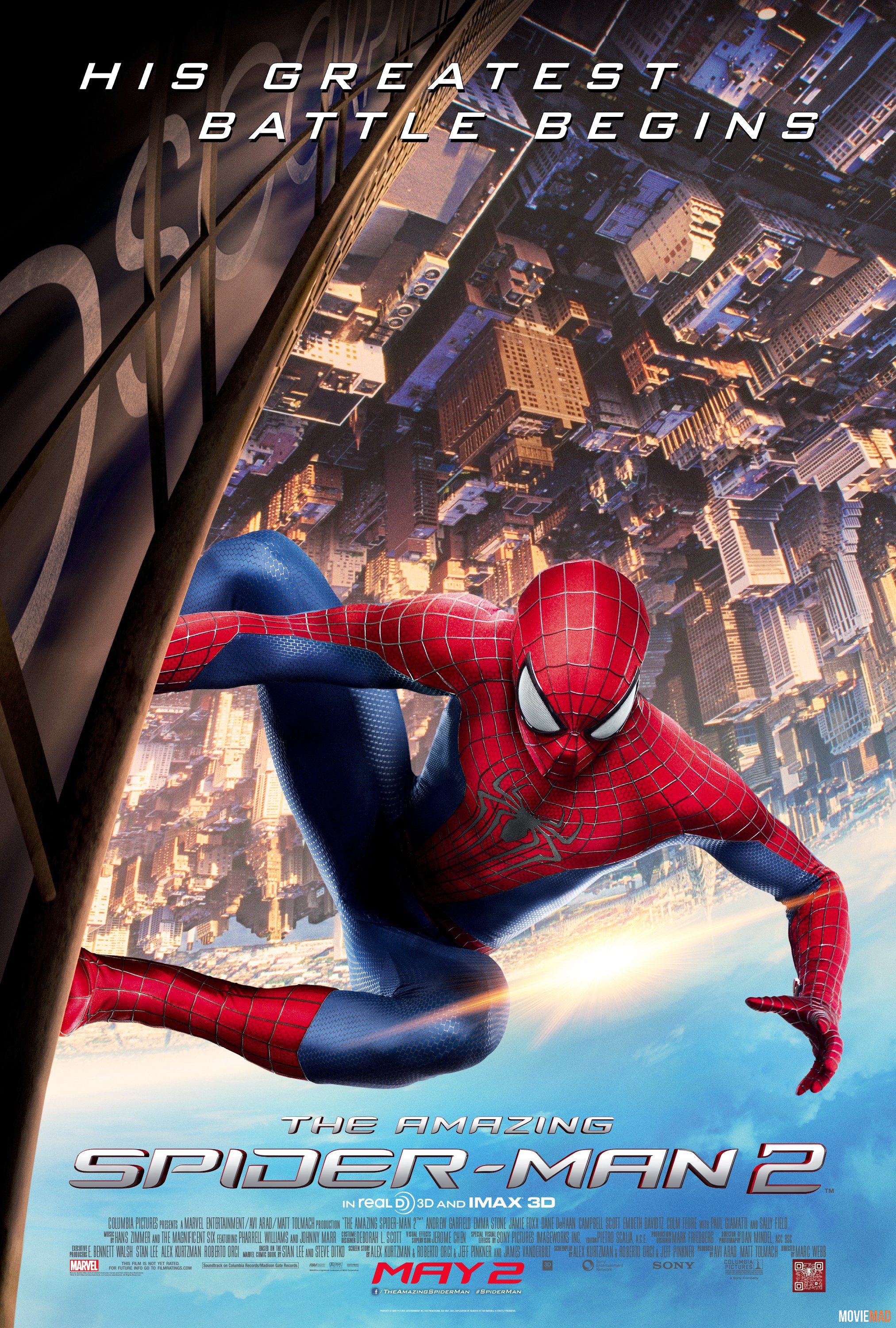 The Amazing Spider Man 2 2014 Hindi Dubbed BluRay Full Movie 720p 480p