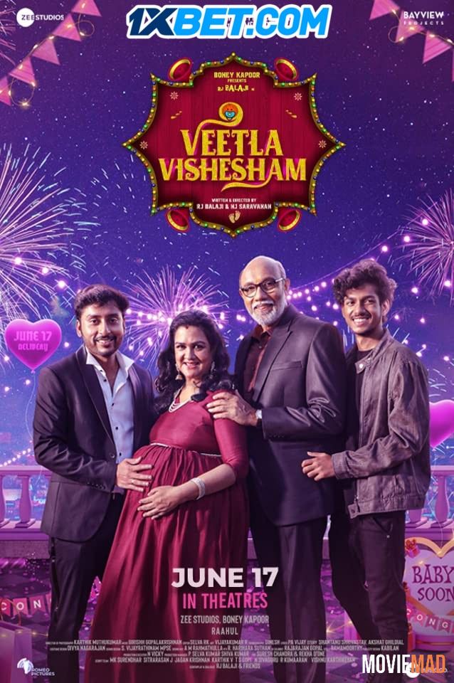 Veetla Vishesham 2022 Hindi (Voice Over) Dubbed CAMRip Full Movie 720p 480p