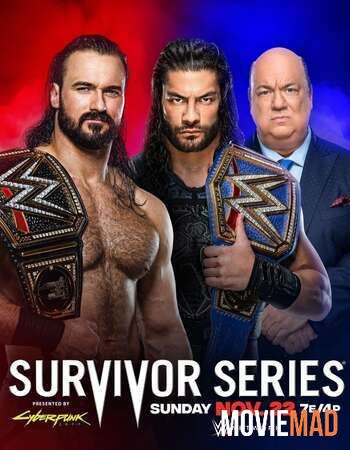  WWE Survivor Series 2020 PPV WEBRip Full Show 720p 480p